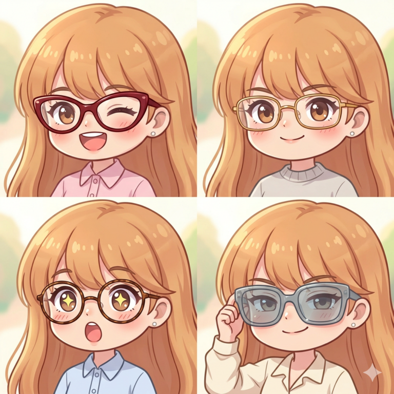 メガネの女の子３