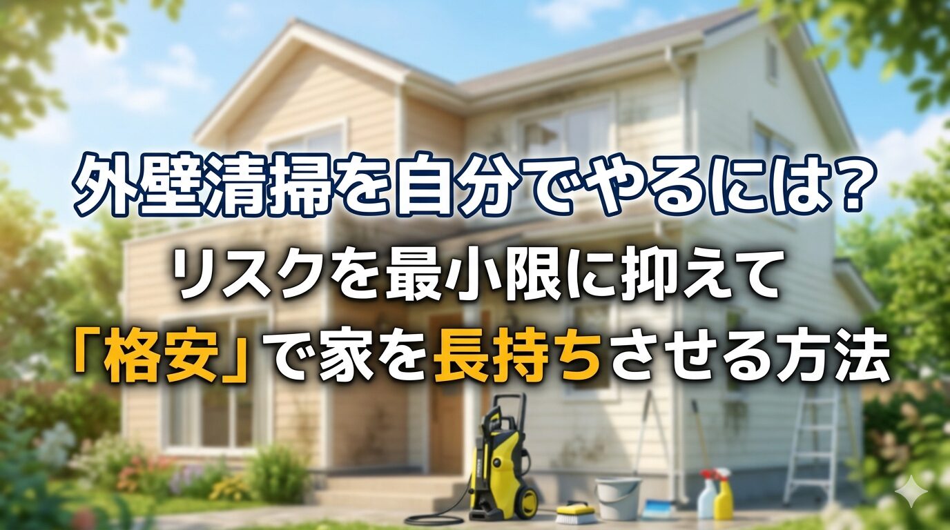 自分で外壁清掃