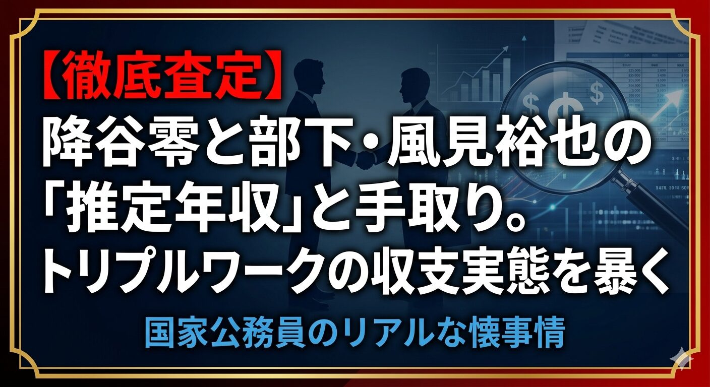 降谷零（安室透）の年収は1,000万超え？実在の国家公務員俸給表に基づき、彼と部下・風見裕也の手取りをガチ査定。残業代ゼロの管理職手当、ポアロの無償労働、RX-7の莫大な修理費……。華やかな活躍の裏に隠された、絶望的な「暗黒の収支実態」を暴きます。
